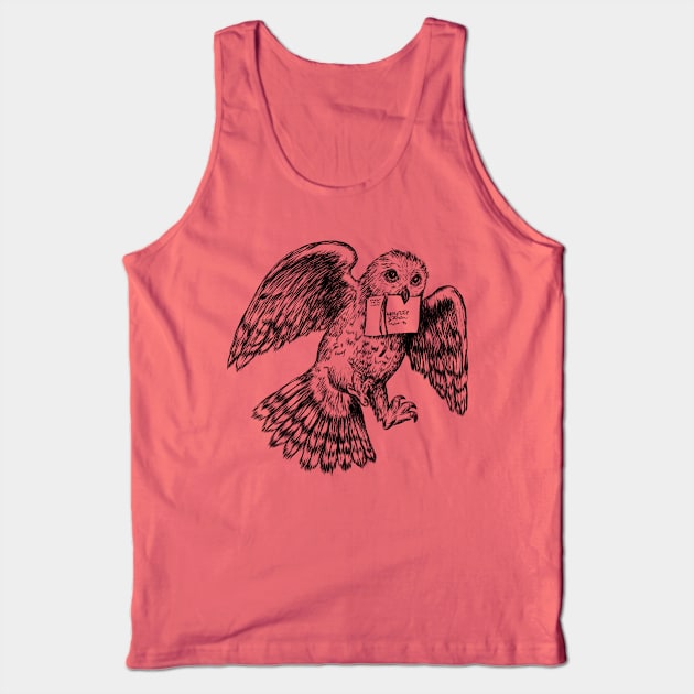 Hedwig the superb owl Tank Top by Ndanceart